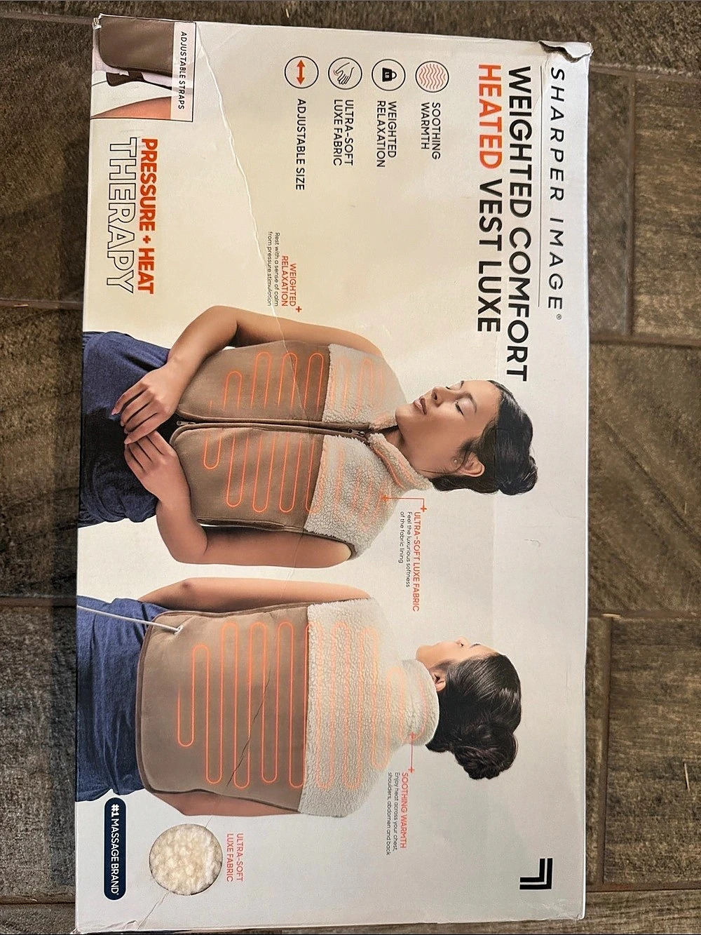 Sharper Image Weighted Comfort Heated Vest Luxe